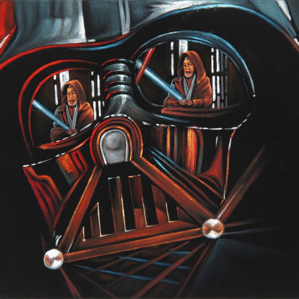 Darth vader painting